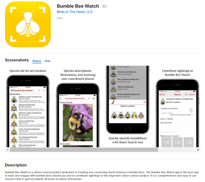 This screen shot shows the download page in the App Store.