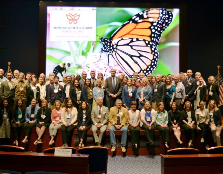 Attendees of the Monarch Butterfly Summit at the U.S. Capitol Visitor Center in Washington, DC. (Photo: Scott Black/ Xerces Society)