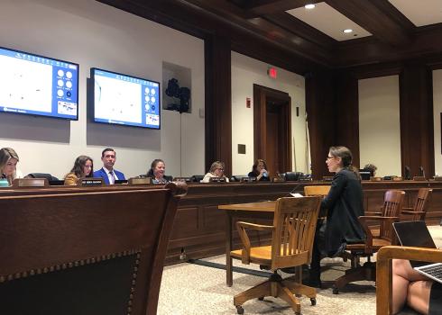 Xerces staff testifying to officials 