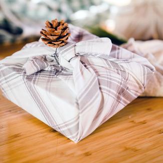 A gift wrapped in cloth